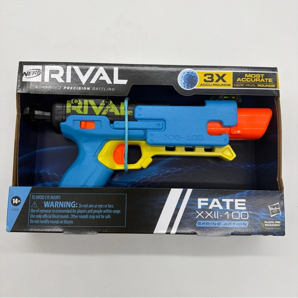 Nerf Rival Fate XXII-100 Blaster - Blue, Orange, and Yellow